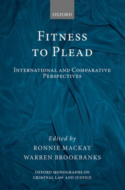 Book cover of: Fitness to Plead. By: Ronnie Mackay
