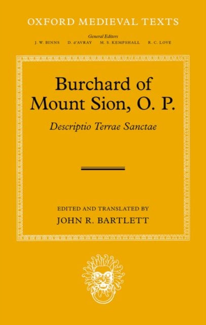 Book cover of: Burchard of Mount Sion, O. P.. By: John R. Bartlett