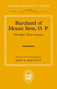 Book cover of: Burchard of Mount Sion, O. P.. By: John R. Bartlett