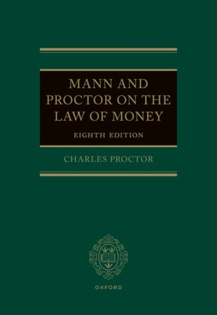 Book cover of: Mann and Proctor on the Law of Money. By: Charles Proctor