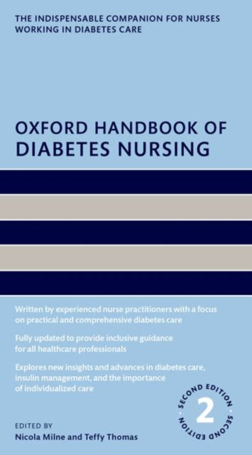 Book cover of: Oxford Handbook of Diabetes Nursing. By: Nicola Milne
