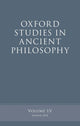 Book cover of: Oxford Studies in Ancient Philosophy, Volume 55. By: Victor Caston