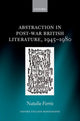 Book cover of: Abstraction in Post-War British Literature 1945-1980. By: Natalie Ferris