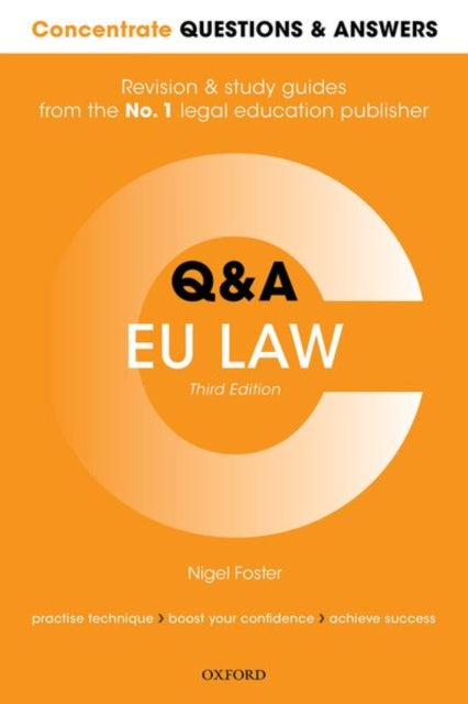 Book cover of: Concentrate Questions and Answers EU Law. By: Nigel Foster