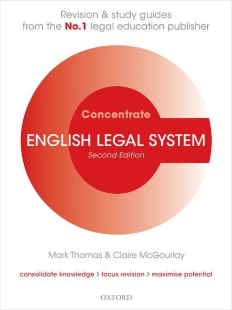 Book cover of: English Legal System Concentrate. By: Mark Thomas