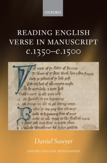Book cover of: Reading English Verse in Manuscript c.1350-c.1500. By: Daniel Sawyer