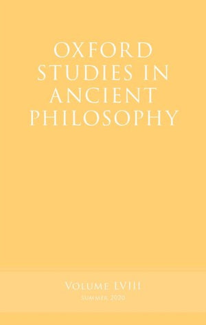 Oxford Studies in Ancient Philosophy, Volume 58