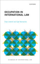 Book cover of: Occupation in International Law. By: Eyal Benvenisti