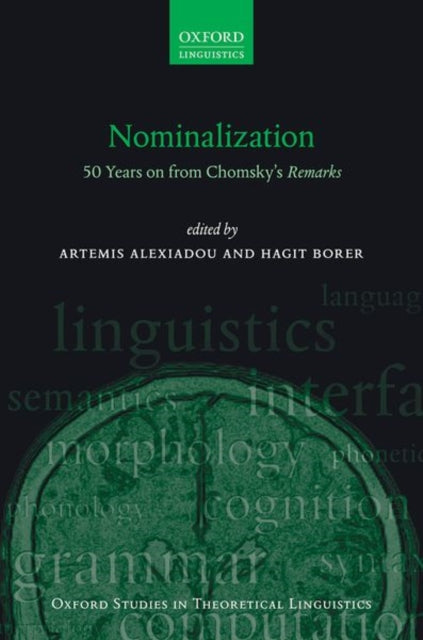 Book cover of: Nominalization. By: Artemis Alexiadou