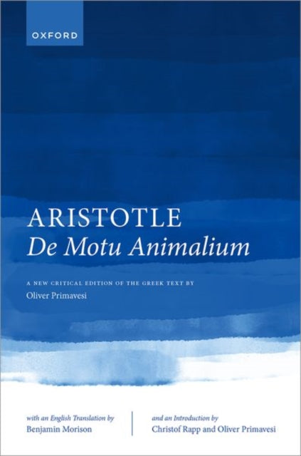 Book cover of: Aristotle, De motu animalium. By: Oliver Primavesi
