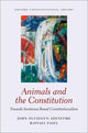 Book cover of: Animals and the Constitution. By: John Olusegun Adenitire