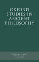 Book cover of: Oxford Studies in Ancient Philosophy. By: Rachana Kamtekar