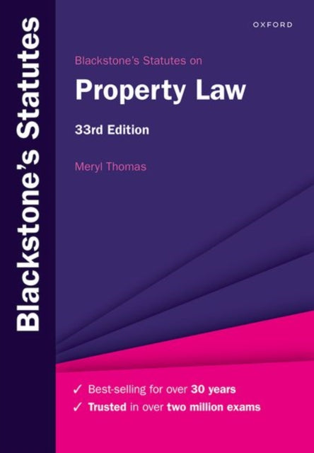 Book cover of: Blackstone's Statutes on Property Law