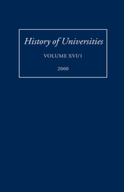 History of Universities: Volume XVI (1)