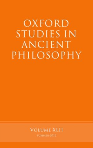 Oxford Studies in Ancient Philosophy, Volume 42
