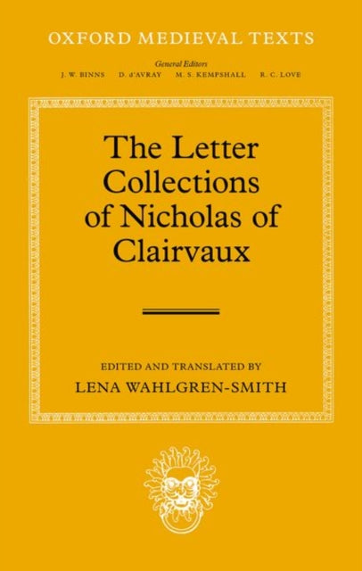 Book cover of: Letter Collections of Nicholas of Clairvaux. By: Lena Wahlgren-Smith