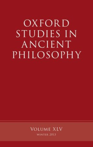 Oxford Studies in Ancient Philosophy, Volume 45