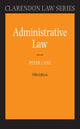 Book cover of: Administrative Law. By: Peter Cane