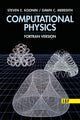 Book cover of: Computational Physics. By: Steven E. Koonin