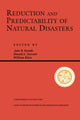Book cover of: Reduction And Predictability Of Natural Disasters. By: John Rundle