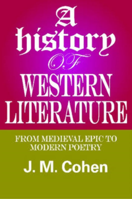Book cover of: History of Western Literature. By: J. M. (John Michael) Cohen