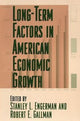 Book cover of: Long-Term Factors in American Economic Growth