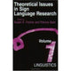 Book cover of: Theoretical Issues in Sign Language Research
