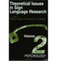 Book cover of: Theoretical Issues in Sign Language Research