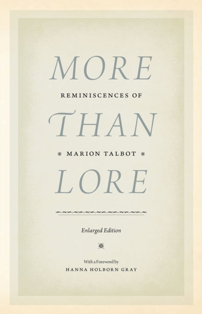Book cover of: More than Lore. By: Marion Talbot