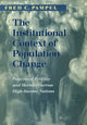 Book cover of: Institutional Context of Population Change. By: Fred C. Pampel