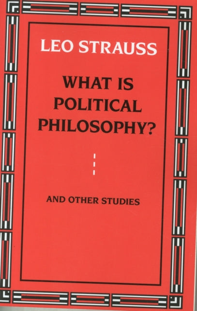 Book cover of: What is Political Philosophy?