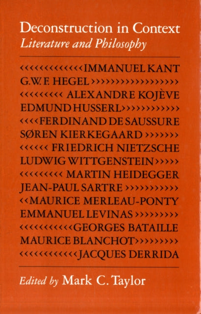 Book cover of: Deconstruction in Context. By: Søren Kierkegaard