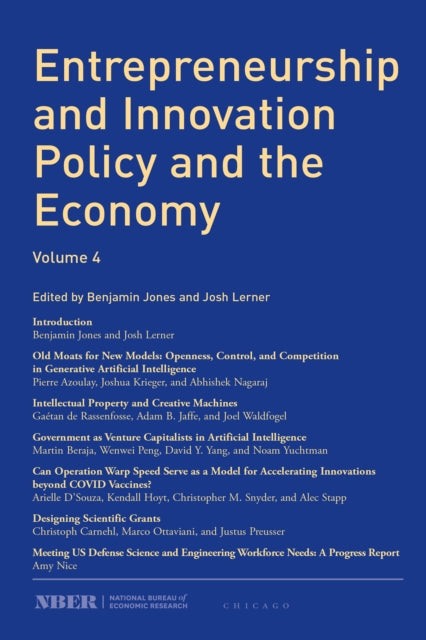Book cover of: Entrepreneurship and Innovation Policy and the Economy
