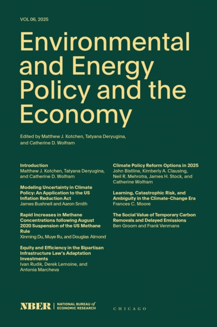 Book cover of: Environmental and Energy Policy and the Economy