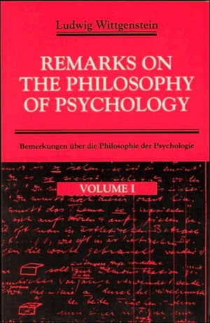 Remarks on the Philosophy of Psychology