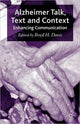 Book cover of: Alzheimer Talk, Text and Context. By: Boyd H. Davis