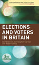 Book cover of: Elections and Voters in Britain. By: David Denver