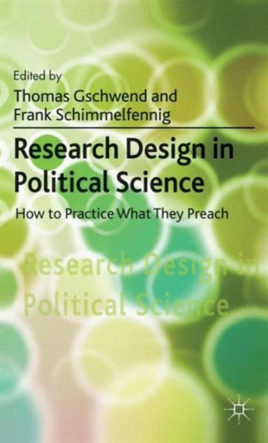 Book cover of: Research Design in Political Science. By: Thomas Gschwend