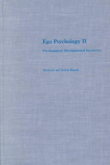 Book cover of: Ego Psychology II