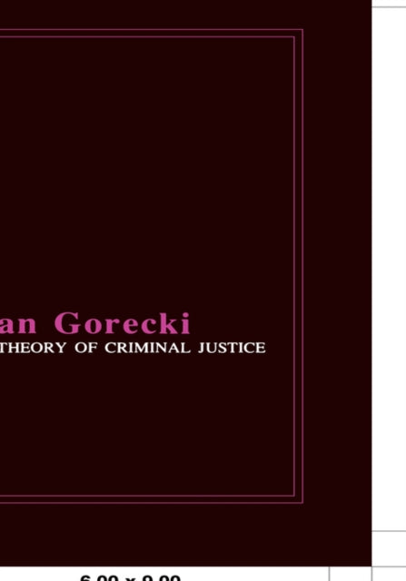 Book cover of: Theory of Criminal Justice