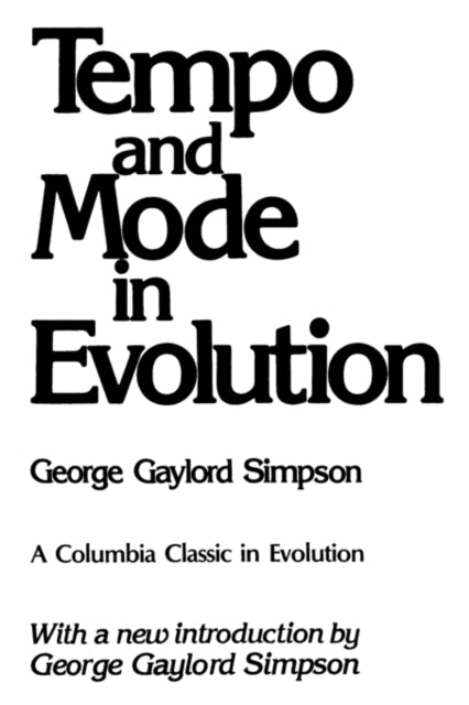 Book cover of: Tempo and Mode in Evolution
