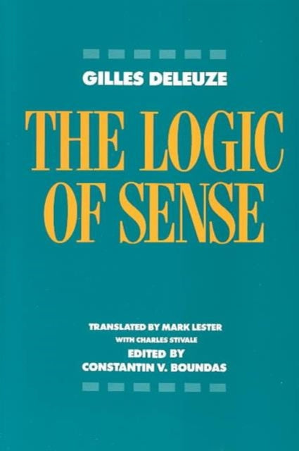 Book cover of: Logic of Sense