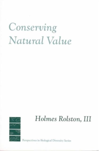 Book cover of: Conserving Natural Value