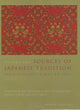 Book cover of: Sources of Japanese Tradition
