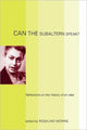Book cover of: Can the Subaltern Speak?