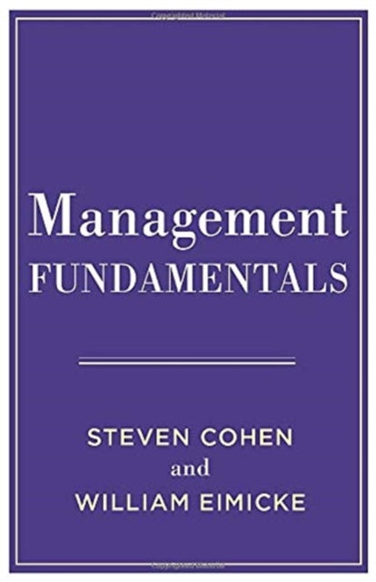 Book cover of: Management Fundamentals. By: Steven Cohen
