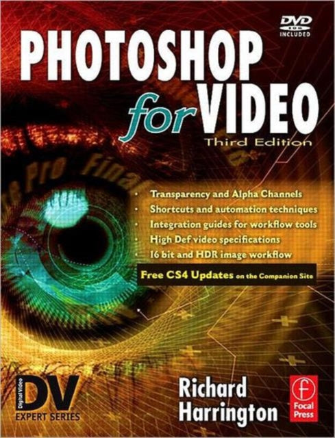 Book cover of: Photoshop for Video. By: Richard Harrington