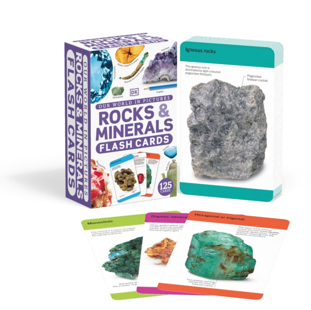 Book cover of: Our World in Pictures Rocks & Minerals Flash Cards