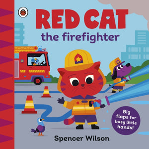 Red Cat the Firefighter, With chunky lift-the-flaps