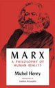 Book cover of: Marx. By: Michel Henry